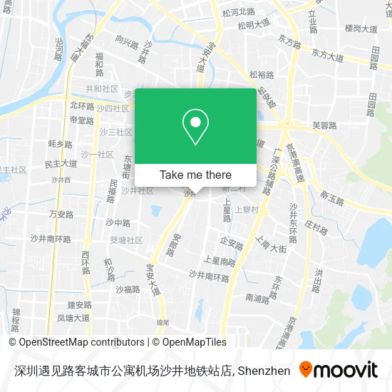 深圳遇见路客城市公寓机场沙井地铁站店 map