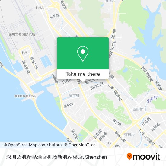 深圳蓝航精品酒店机场新航站楼店 map