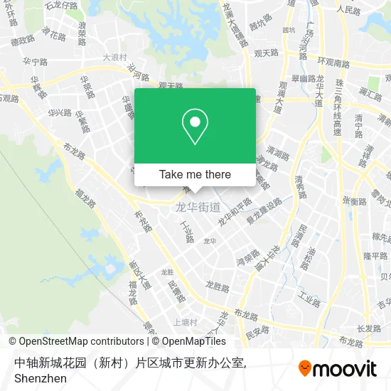 中轴新城花园（新村）片区城市更新办公室 map