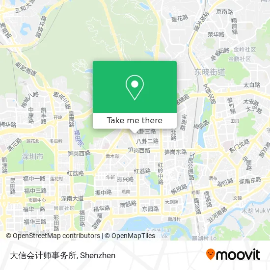 大信会计师事务所 map