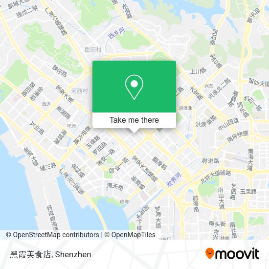 黑霞美食店 map
