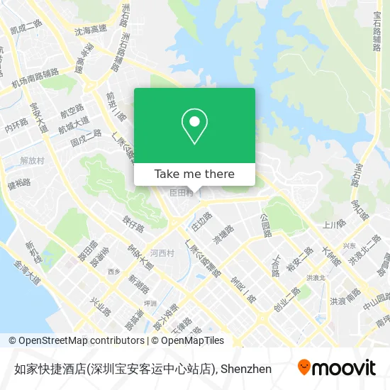 如家快捷酒店(深圳宝安客运中心站店) map