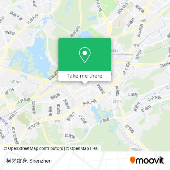 横岗纹身 map