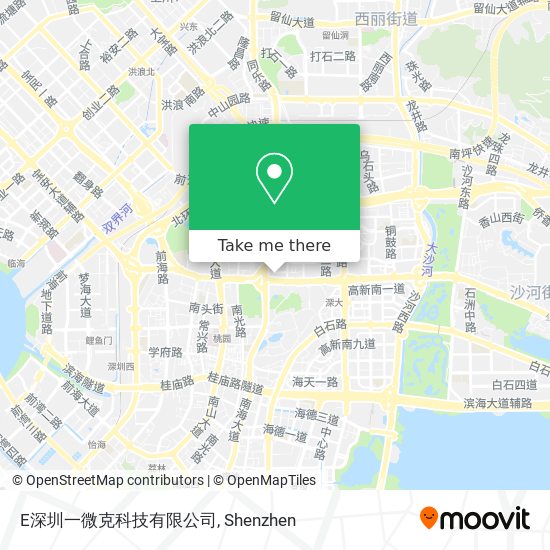 E深圳一微克科技有限公司 map