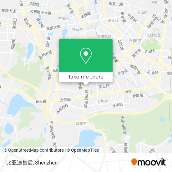 比亚迪售后 map