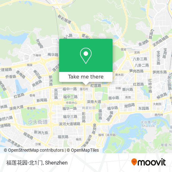 福莲花园-北1门 map