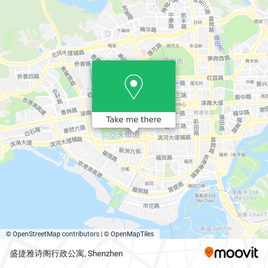 盛捷雅诗阁行政公寓 map