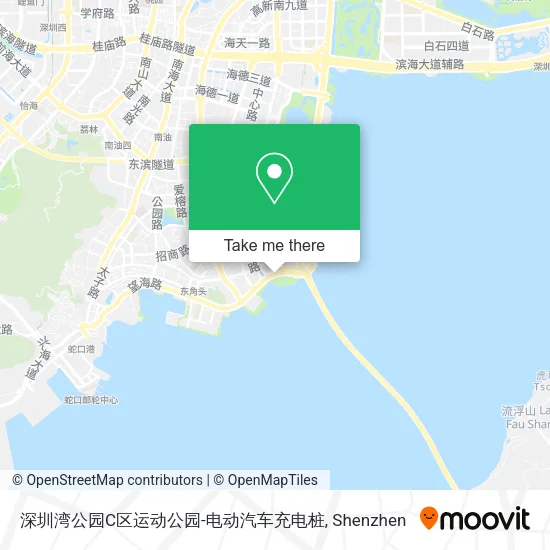 深圳湾公园C区运动公园-电动汽车充电桩 map