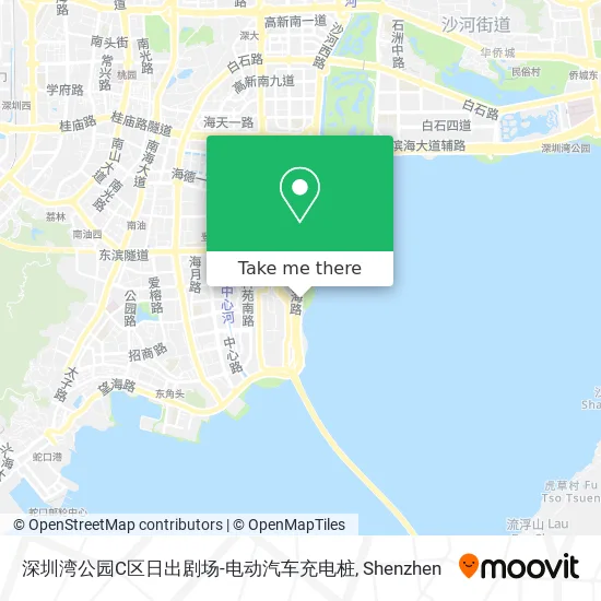 深圳湾公园C区日出剧场-电动汽车充电桩 map