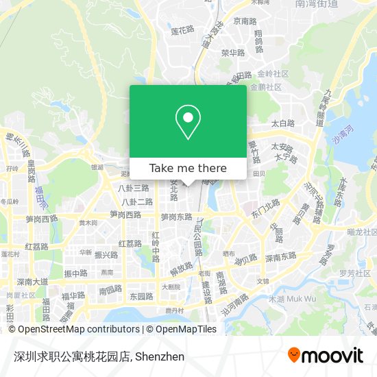 深圳求职公寓桃花园店 map