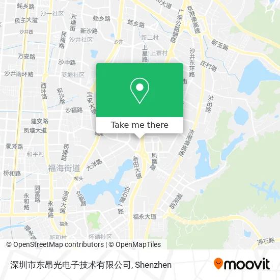 深圳市东昂光电子技术有限公司 map
