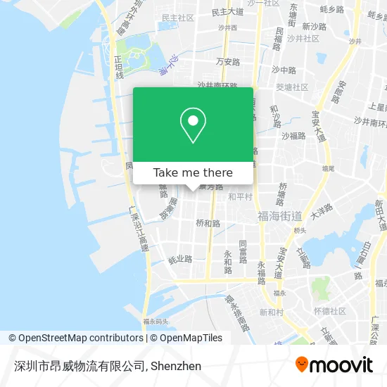 深圳市昂威物流有限公司 map