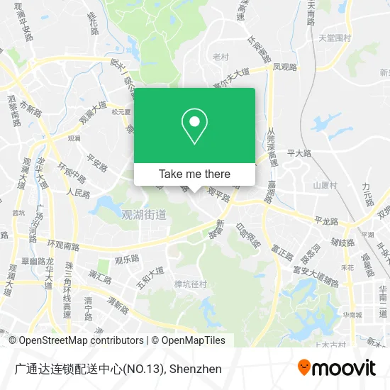 广通达连锁配送中心(NO.13) map