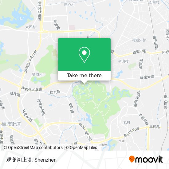 观澜湖上堤 map