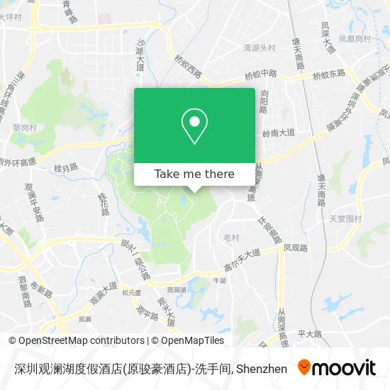 深圳观澜湖度假酒店(原骏豪酒店)-洗手间 map