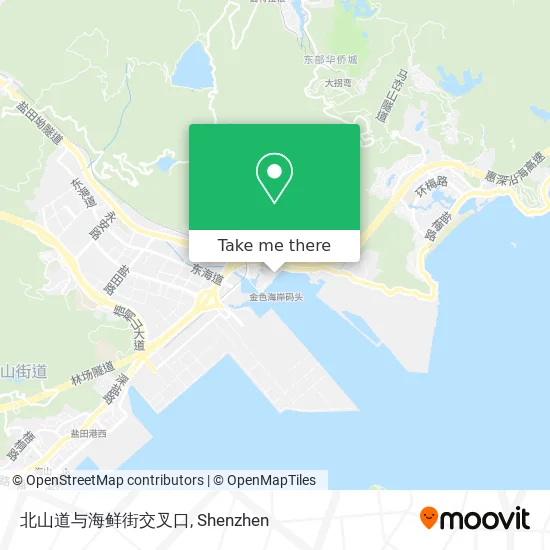 北山道与海鲜街交叉口 map