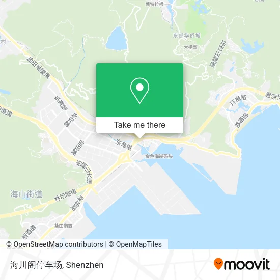 海川阁停车场 map