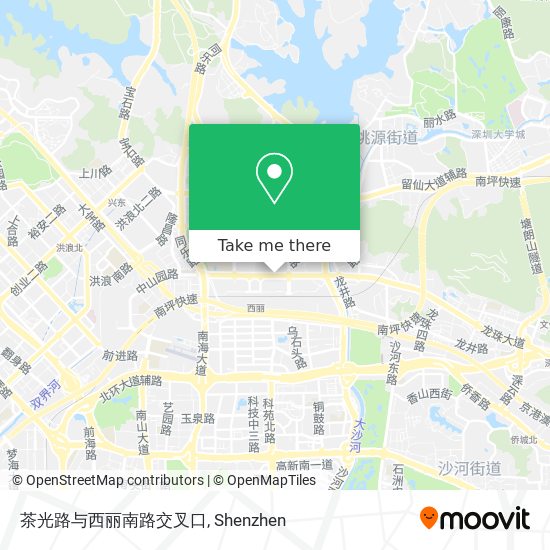 茶光路与西丽南路交叉口 map