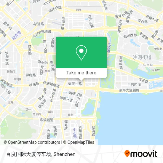 百度国际大厦停车场 map