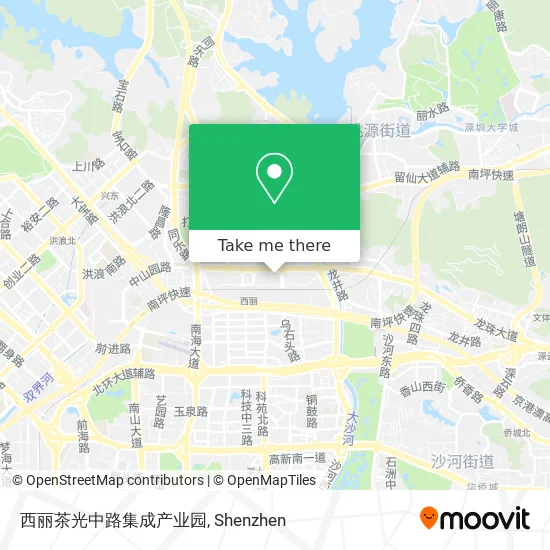 西丽茶光中路集成产业园 map