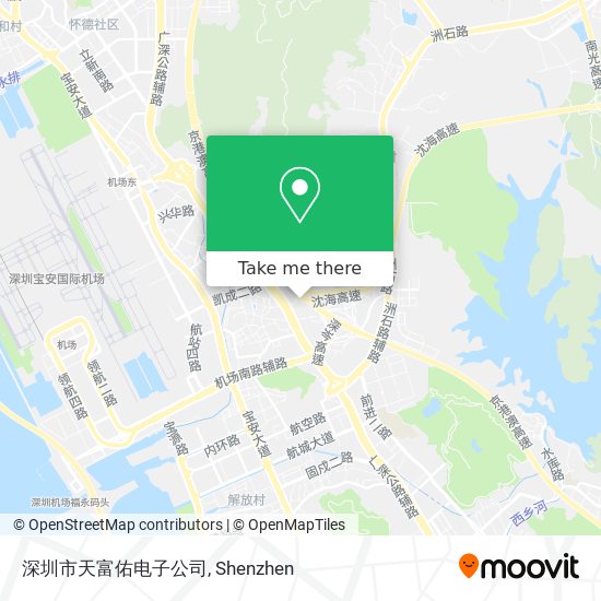 深圳市天富佑电子公司 map