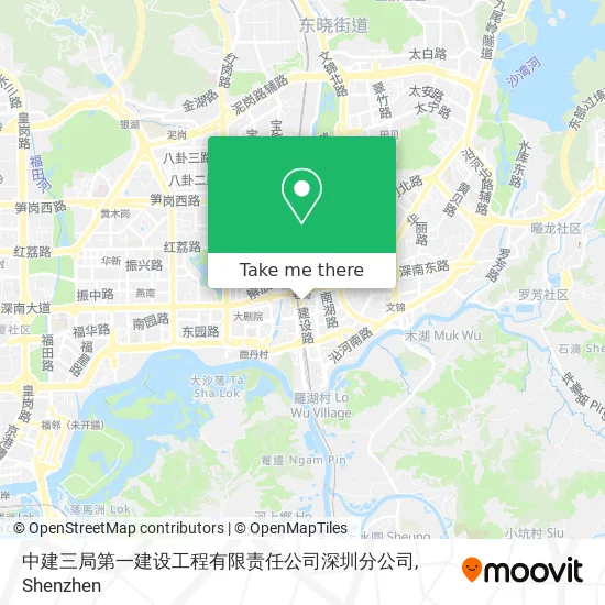 中建三局第一建设工程有限责任公司深圳分公司 map