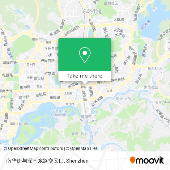 南华街与深南东路交叉口 map