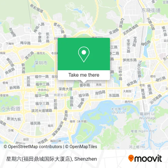 星期六(福田鼎城国际大厦店) map
