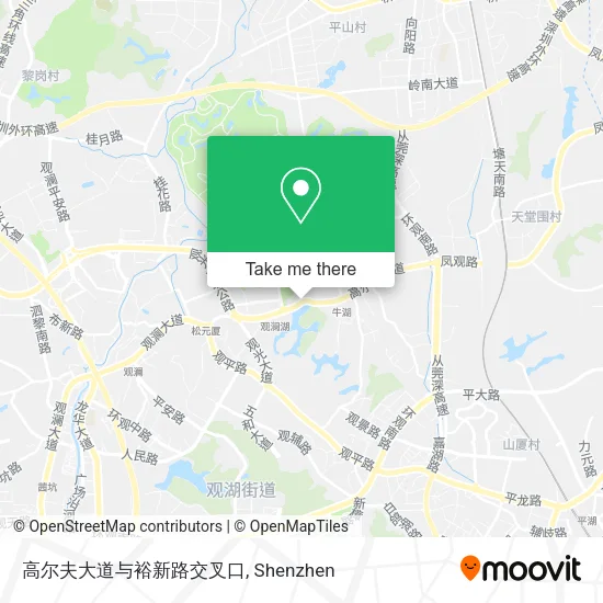 高尔夫大道与裕新路交叉口 map