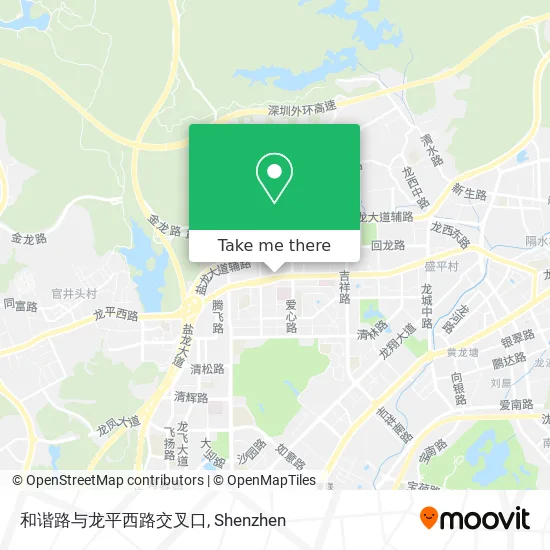和谐路与龙平西路交叉口 map