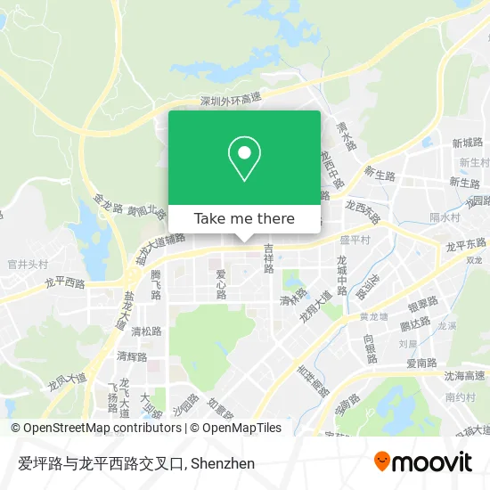 爱坪路与龙平西路交叉口 map