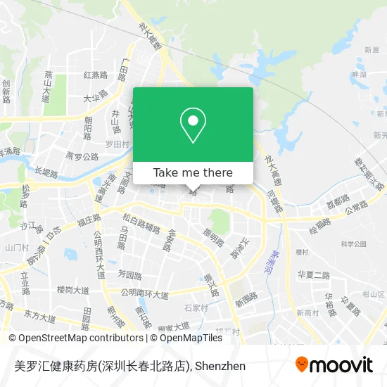 美罗汇健康药房(深圳长春北路店) map