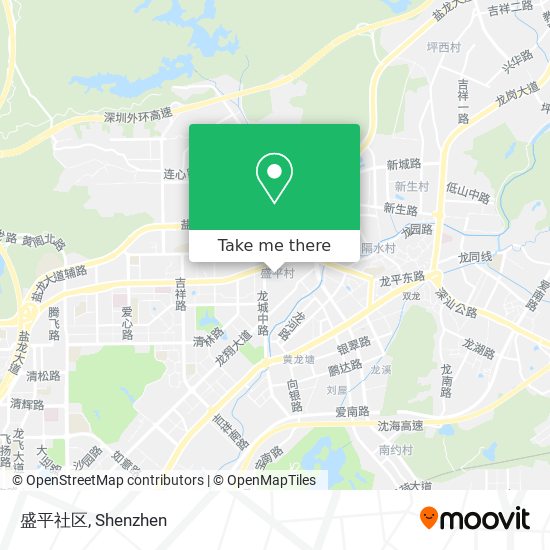 盛平社区 map