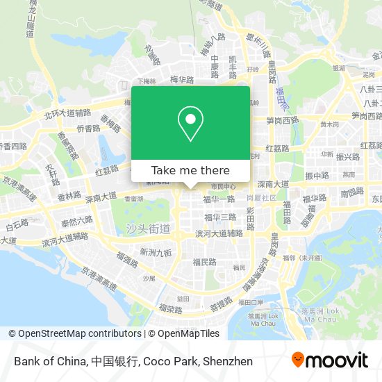 Bank of China, 中国银行, Coco Park map