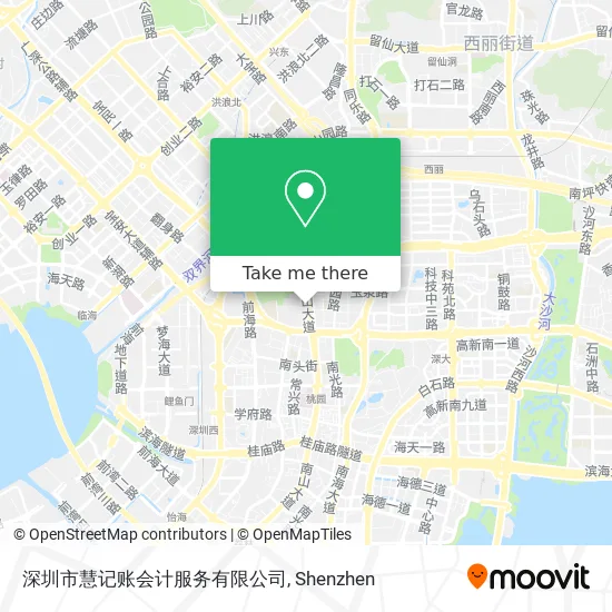 深圳市慧记账会计服务有限公司 map