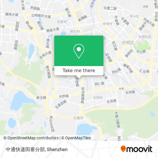 中通快递田寨分部 map