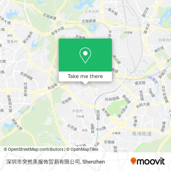 深圳市突然美服饰贸易有限公司 map