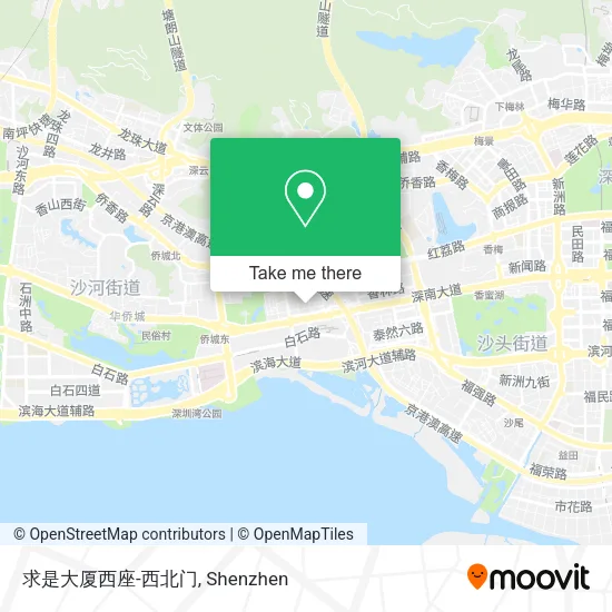 求是大厦西座-西北门 map