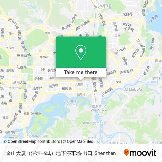 金山大厦（深圳书城）地下停车场-出口 map