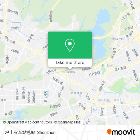 坪山火车站总站 map