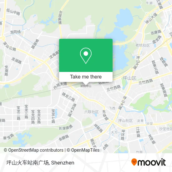 坪山火车站南广场 map