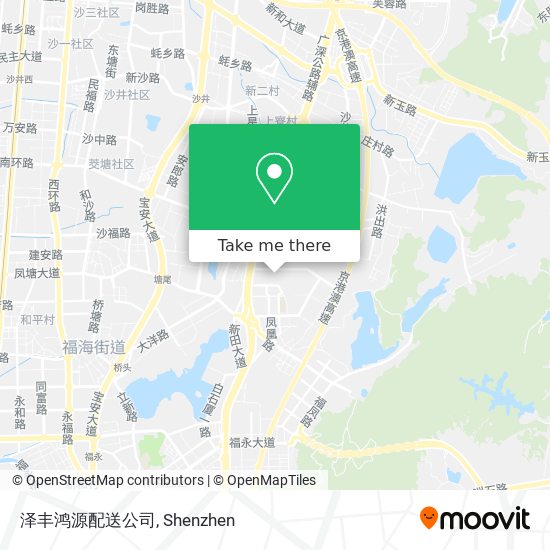 泽丰鸿源配送公司 map