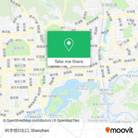 科学馆C出口 map