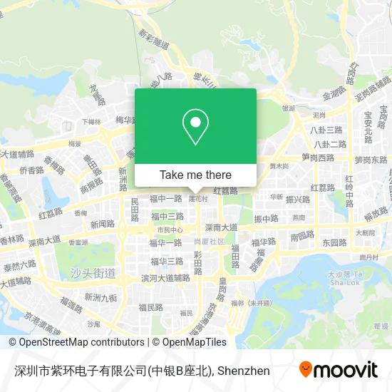 深圳市紫环电子有限公司(中银B座北) map