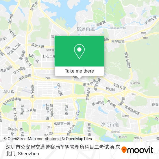 深圳市公安局交通警察局车辆管理所科目二考试场-东北门 map
