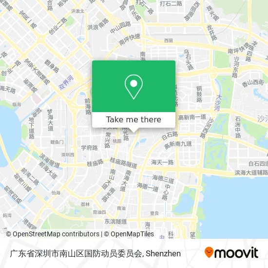 广东省深圳市南山区国防动员委员会 map