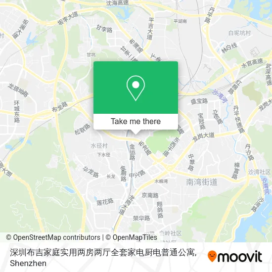 深圳布吉家庭实用两房两厅全套家电厨电普通公寓 map