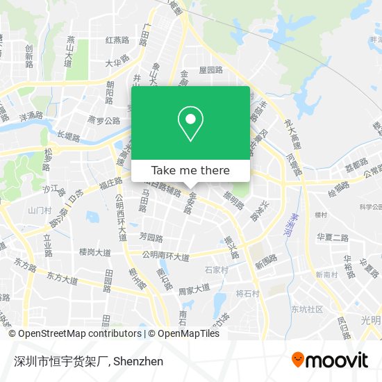 深圳市恒宇货架厂 map