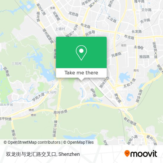 双龙街与龙汇路交叉口 map