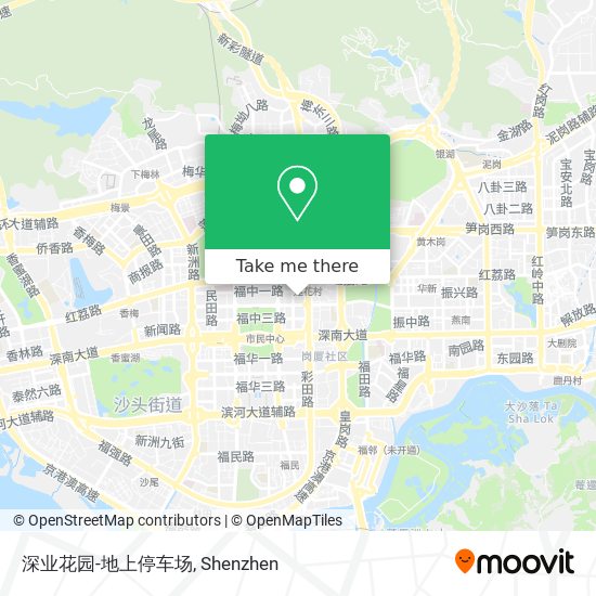 深业花园-地上停车场 map
